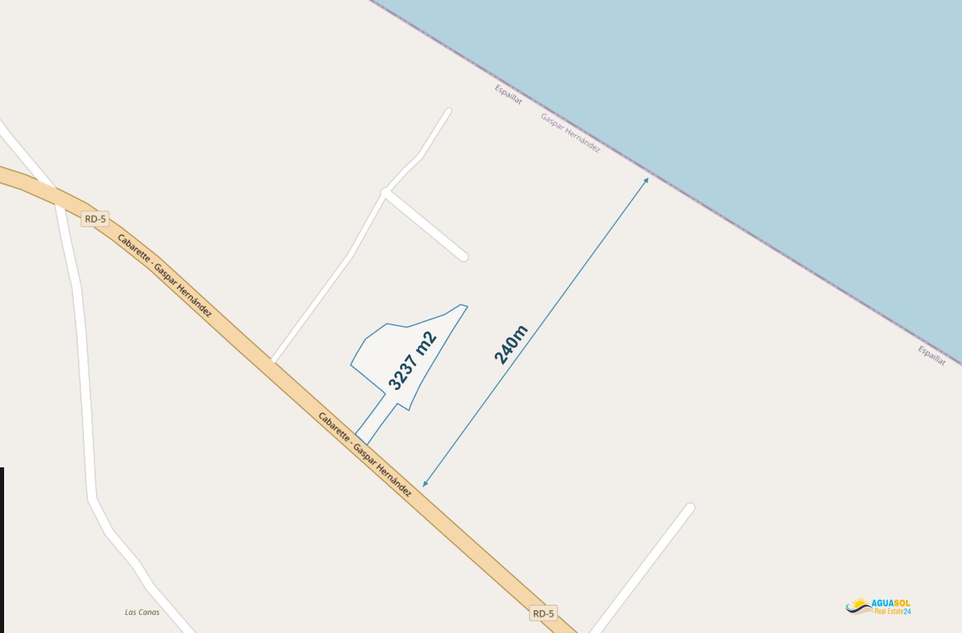 Land for Sale in Las Canas, Gaspar Hernández — 3,237 m² photo 2